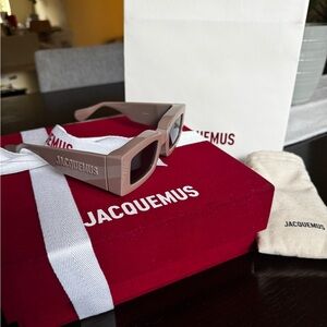 Brand new Jacquemus Les Lunettes Tupi Acetate Rectangle Sunglasses